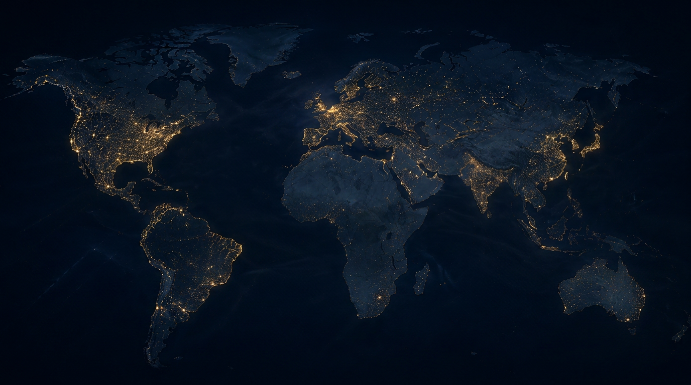 Latitude Energy Group global commercial network — key hubs across the Americas, Europe, MENA, Africa, Asia and Australia.